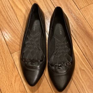 Kelly & Katie black ballet flats